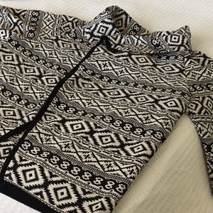 *Last Chance - Donating Friday* Gorgeous Black and White Jacket/Coat M/L